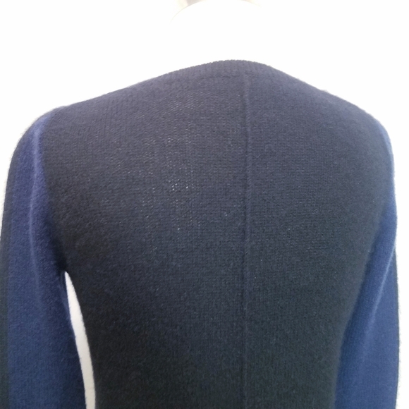 🌸 360 Sweater | 100% Cashmere Color Block Sweater S - Picture 11 of 12